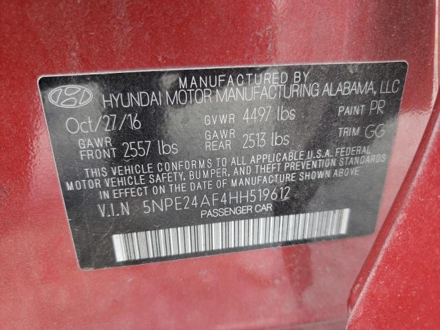 Photo 10 from auction – 2017 HYUNDAI SONATA SE with VIN 5NPE24AF4HH519612