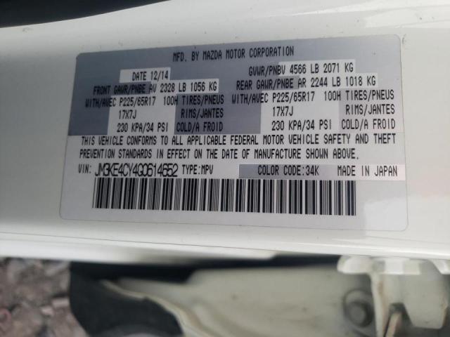 Photo 10 from auction – 2016 MAZDA CX-5 TOURI with VIN JM3KE4CY4G0614652
