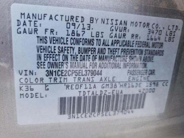 Photo 10 from auction – 2014 NISSAN VERSA NOTE with VIN 3N1CE2CP5EL379044