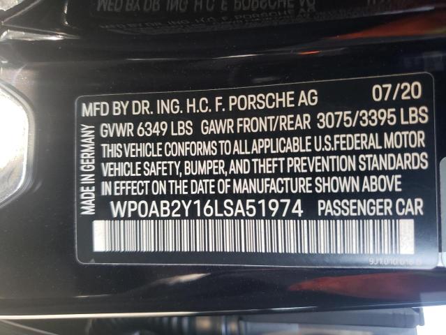 Photo 10 from auction – 2020 PORSCHE TAYCAN 4S with VIN WP0AB2Y16LSA51974