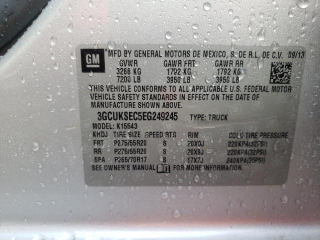 Photo 10 from auction – 2014 CHEVROLET SILVERADO with VIN 3GCUKSEC5EG249245