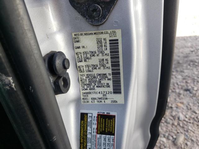 Photo 10 from auction – 2012 NISSAN FRONTIER S with VIN 1N6BD0CT7CC417120