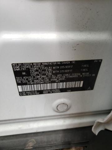 Photo 10 from auction – 2016 TOYOTA RAV4 XLE with VIN 2T3RFREV5GW475521