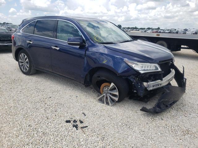 ACURA MDX TECHNO 2016 with VIN 5FRYD3H42GB021524 - Photo from auction