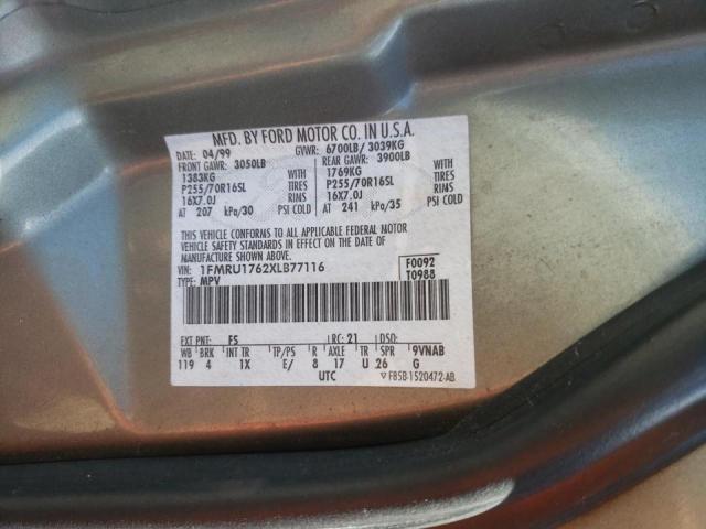 Photo 10 from auction – 1999 FORD EXPEDITION with VIN 1FMRU1762XLB77116