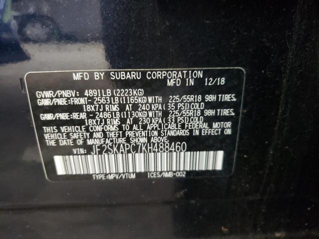 Фото 10 с аукциона – 2019 SUBARU FORESTER S с VIN JF2SKAPC7KH488460