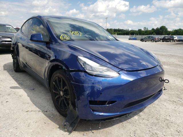 TESLA MODEL Y 2021 with VIN 5YJYGDEE5MF083782 - Photo from auction