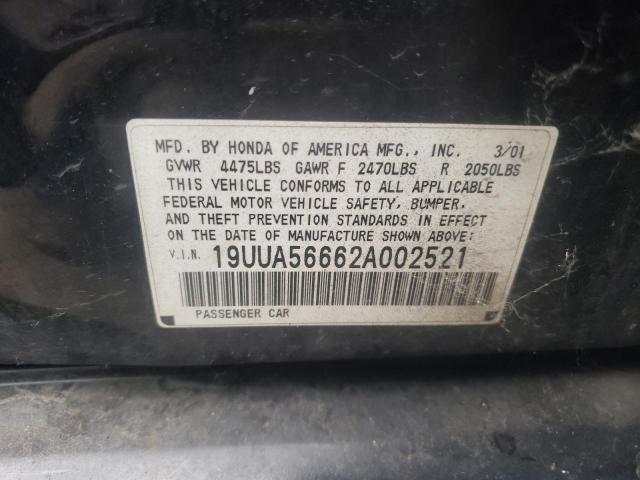 Photo 10 from auction – 2002 ACURA 3.2TL with VIN 19UUA56662A002521