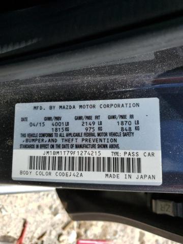 Photo 10 from auction – 2015 MAZDA 3 SV with VIN JM1BM1T79F1274215
