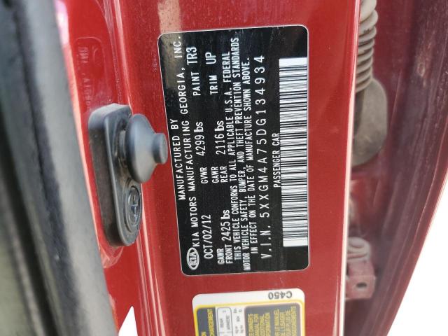 Photo 10 from auction – 2013 KIA OPTIMA LX with VIN 5XXGM4A75DG134934