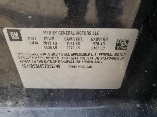 Photo 10 from auction – 2015 CHEVROLET MALIBU LS with VIN 1G11B5SL8FF232749