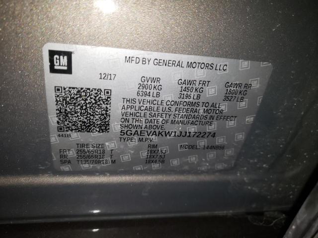 Photo 10 from auction – 2018 BUICK ENCLAVE ES with VIN 5GAEVAKW1JJ172274