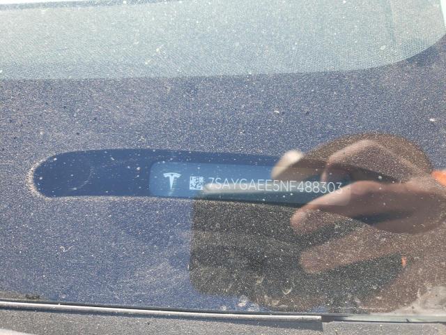 Photo 10 from auction – 2022 TESLA MODEL Y with VIN 7SAYGAEE5NF488303