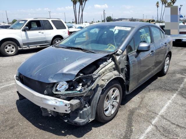 Photo 2 from auction – 2013 HONDA CIVIC LX with VIN 19XFB2F50DE263945