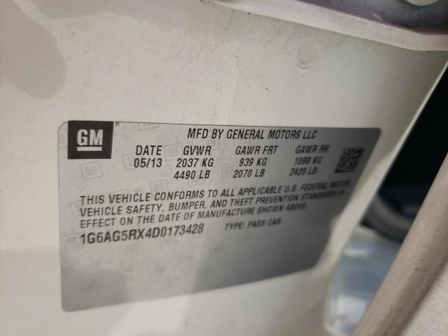 Photo 10 from auction – 2013 CADILLAC ATS with VIN 1G6AG5RX4D0173428