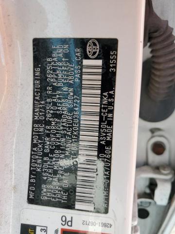 Photo 10 from auction – 2014 TOYOTA CAMRY L with VIN 4T1BF1FK0EU364727