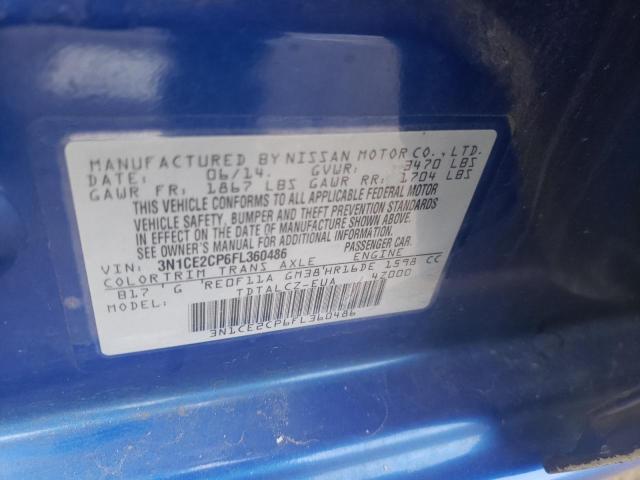Photo 10 from auction – 2015 NISSAN VERSA NOTE with VIN 3N1CE2CP6FL360486