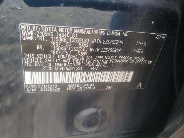 Photo 10 from auction – 2017 TOYOTA RAV4 LIMIT with VIN 2T3DFREV0HW584254