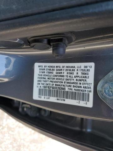 Photo 10 from auction – 2013 HONDA CIVIC LX with VIN 19XFB2F50DE263945