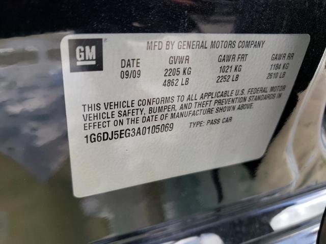 Photo 10 from auction – 2010 CADILLAC CTS PERFOR with VIN 1G6DJ5EG3A0105069