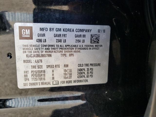 Photo 10 from auction – 2018 BUICK ENCORE PRE with VIN KL4CJASB6JB657996