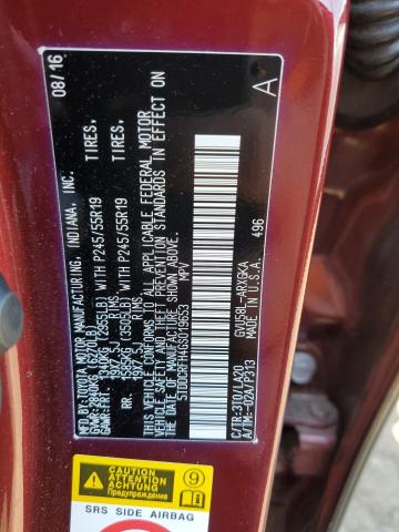 Photo 10 from auction – 2016 TOYOTA HIGHLANDER with VIN 5TDDCRFH4GS019653