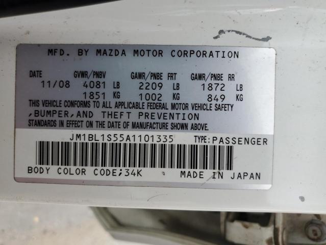 Photo 10 from auction – 2010 MAZDA 3 S with VIN JM1BL1S55A1101335
