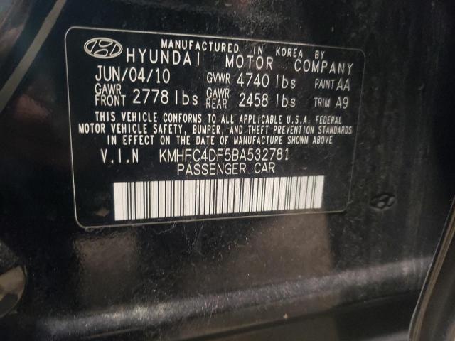 Photo 10 from auction – 2011 HYUNDAI AZERA GLS with VIN KMHFC4DF5BA532781