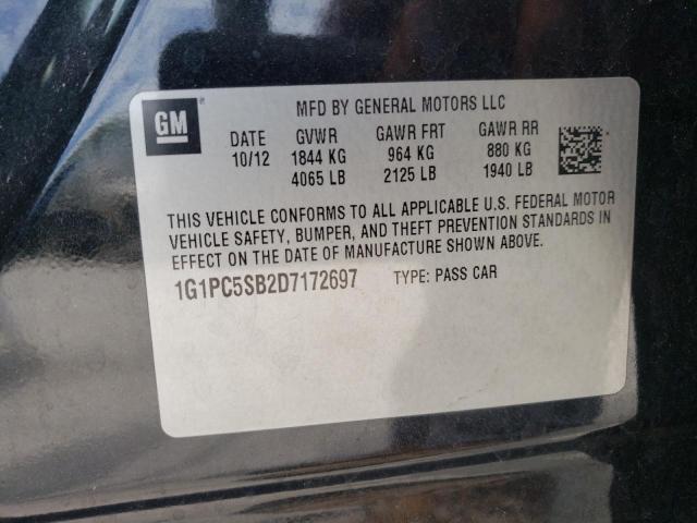 Photo 10 from auction – 2013 CHEVROLET CRUZE LT with VIN 1G1PC5SB2D7172697