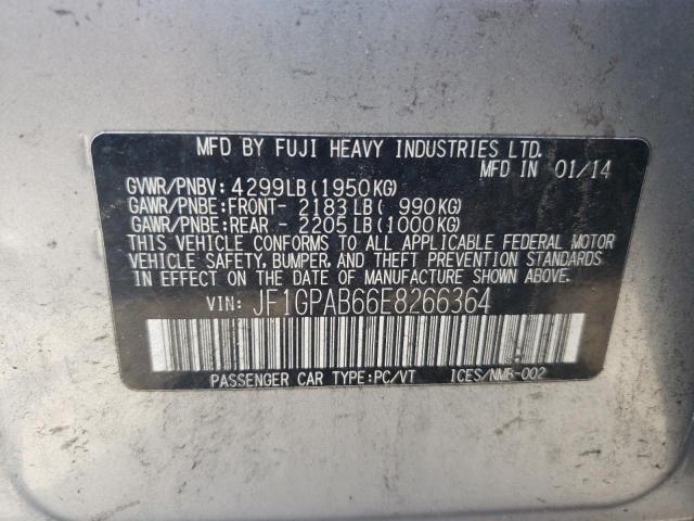 Photo 10 from auction – 2014 SUBARU IMPREZA PR with VIN JF1GPAB66E8266364