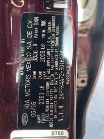 Photo 10 from auction – 2017 KIA FORTE LX with VIN 3KPFK4A72HE016078