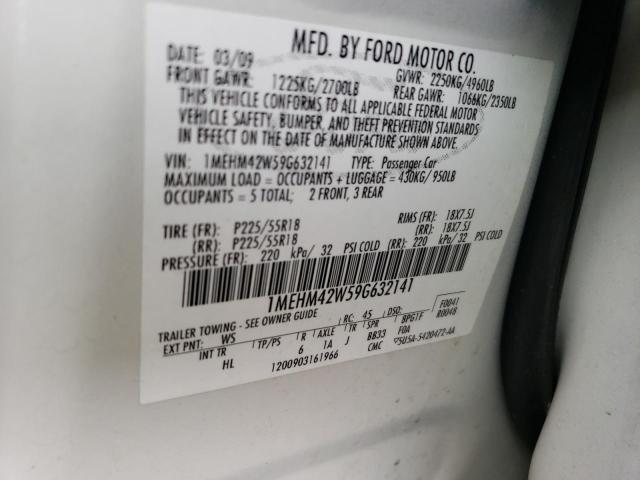Photo 10 from auction – 2009 MERCURY SABLE PREM with VIN 1MEHM42W59G632141