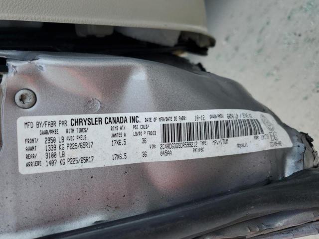 Photo 10 from auction – 2013 DODGE GRAND CARA with VIN 2C4RDGDG5DR599212