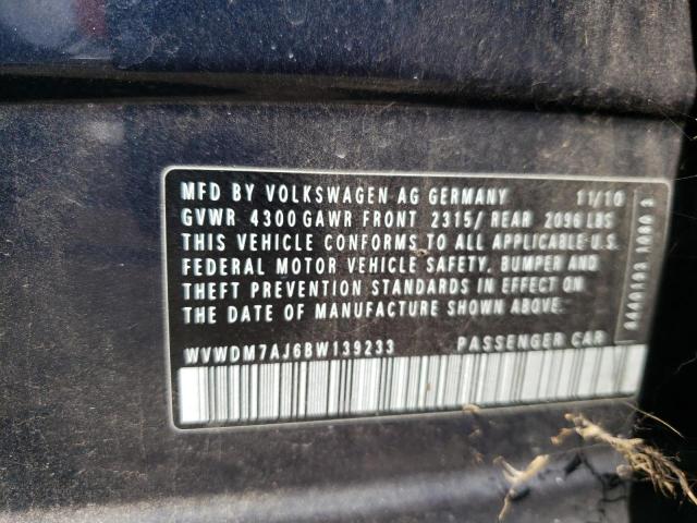 Photo 10 from auction – 2011 VOLKSWAGEN GOLF with VIN WVWDM7AJ6BW139233