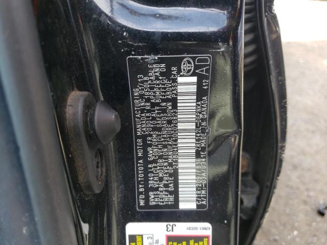 Photo 10 from auction – 2013 TOYOTA COROLLA BA with VIN 2T1BU4EE1DC026823