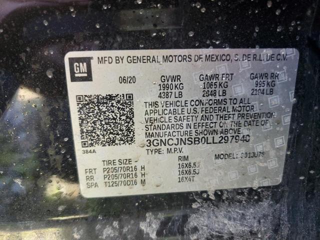 Photo 10 from auction – 2020 CHEVROLET TRAX LS with VIN 3GNCJNSB0LL297940