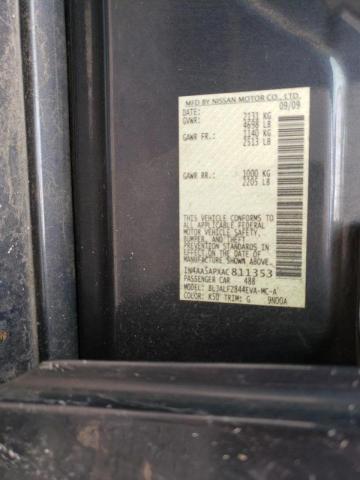 Photo 10 from auction – 2010 NISSAN MAXIMA S with VIN 1N4AA5APXAC811353
