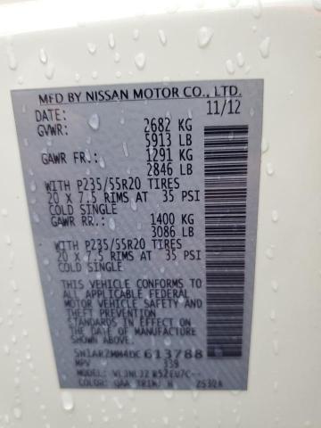 Photo 10 from auction – 2013 NISSAN PATHFINDER with VIN 5N1AR2MM4DC613788
