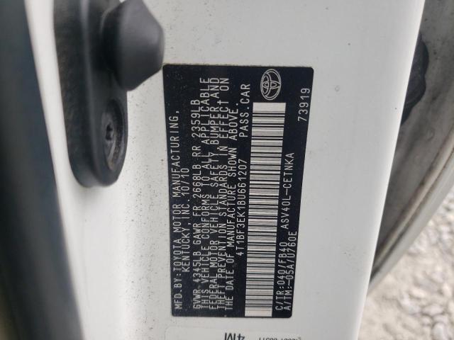 Photo 10 from auction – 2011 TOYOTA CAMRY BASE with VIN 4T1BF3EK1BU661207