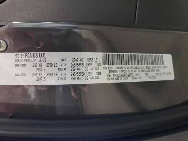 Photo 10 from auction – 2019 CHRYSLER PACIFICA L with VIN 2C4RC1GG2KR584952