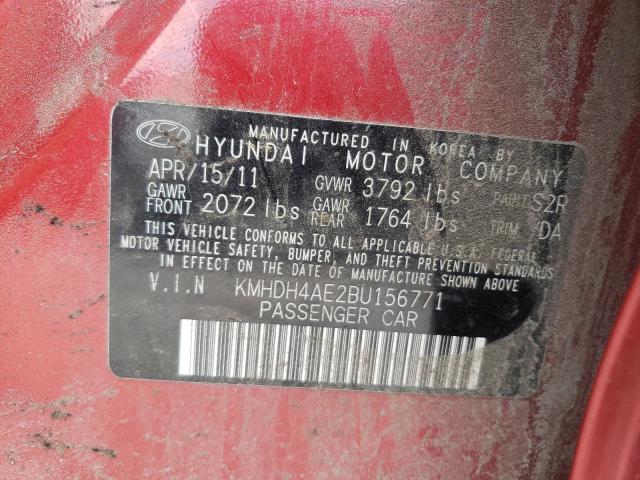 Photo 10 from auction – 2011 HYUNDAI ELANTRA GL with VIN KMHDH4AE2BU156771