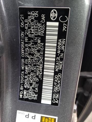 Photo 10 from auction – 2021 TOYOTA COROLLA SE with VIN JTND4MBE2M3141674