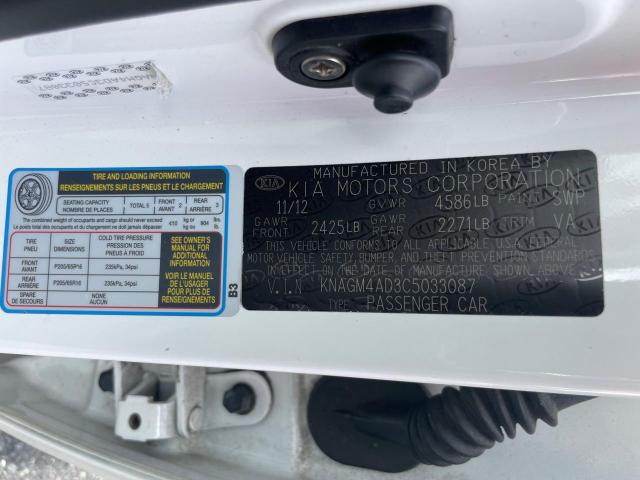 Photo 10 from auction – 2012 KIA OPTIMA HYB with VIN KNAGM4AD3C5033087
