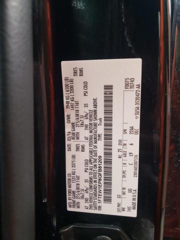 Photo 10 from auction – 2016 FORD F150 SUPER with VIN 1FTEW1EP8GFB81209
