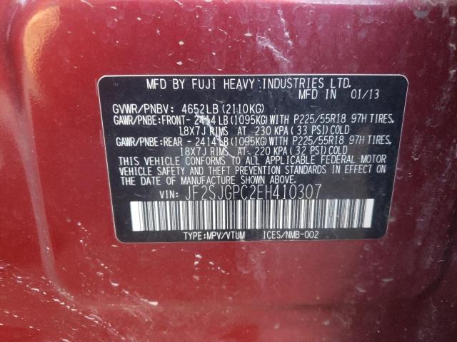 Photo 10 from auction – 2014 SUBARU FORESTER 2 with VIN JF2SJGPC2EH410307