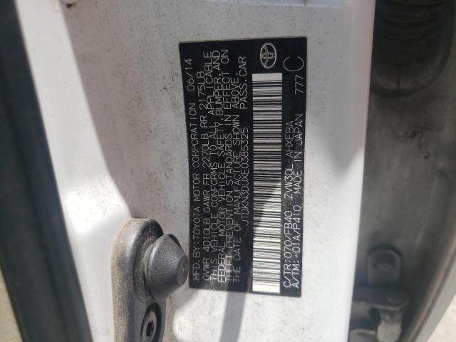 Photo 10 from auction – 2014 TOYOTA PRIUS with VIN JTDKN3DUXE0385325