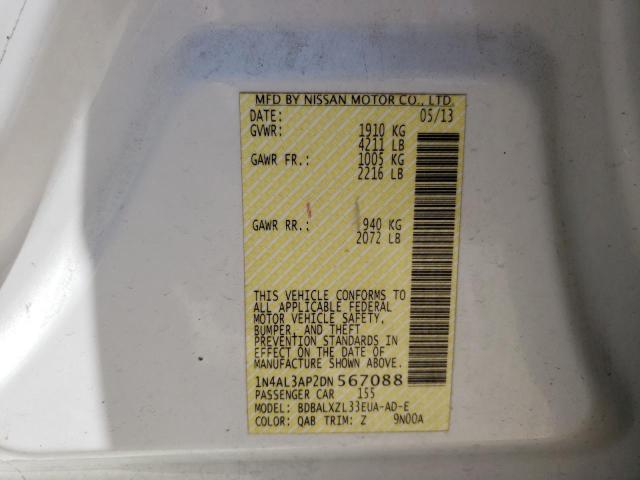 Photo 10 from auction – 2013 NISSAN ALTIMA 2.5 with VIN 1N4AL3AP2DN567088
