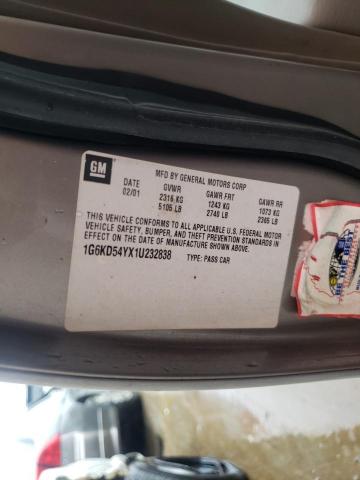 Photo 10 from auction – 2001 CADILLAC DEVILLE with VIN 1G6KD54YX1U232838