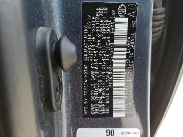 Photo 10 from auction – 2017 TOYOTA COROLLA with VIN 2T1BURHE1HC873954