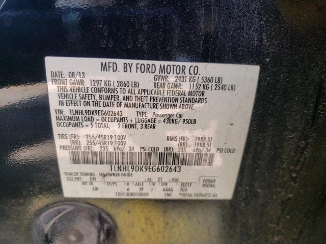 Photo 10 from auction – 2014 LINCOLN MKS with VIN 1LNHL9DK9EG602643
